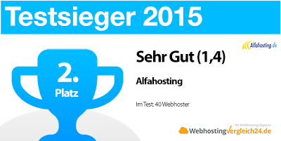 Testsieger 2015 Alfahosting Zusammenfassung Testsieger 2015 Alfahosting Zusammenfassung